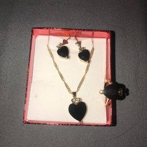 14k goldfilled set necklace earrings and ring